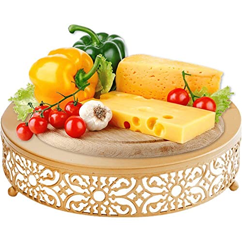 Pâte à gâteau de desserts stable avec ce support rond en métal de 12 pouces - 5
