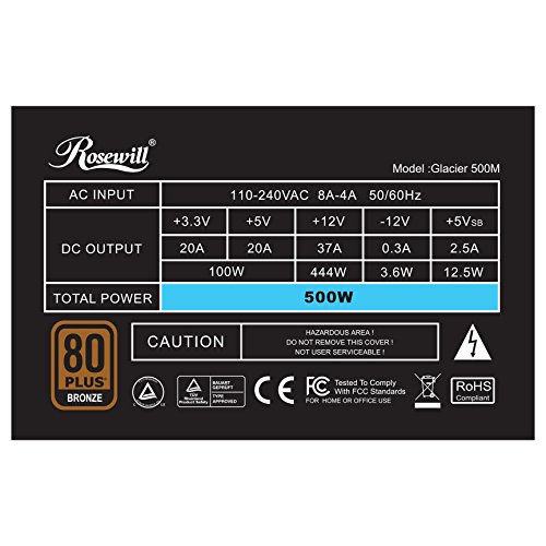 Build My PC, PC Builder, Rosewill Glacier 500M