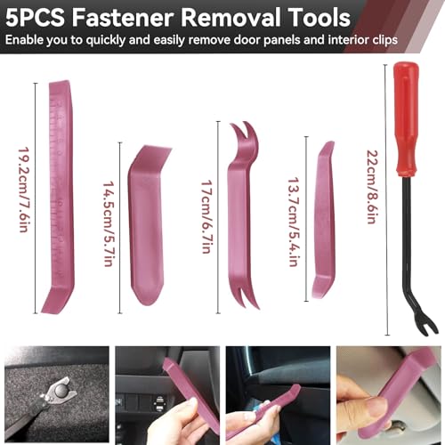 Image of 2080PCS Auto Retainer Clips Kit with Fastener Plier, Trim Removal Tools and 3-Layer Organizer Box, 33 Most Common Push Rivets for Car Bumper, Fender, Door Panel and Interior Repair