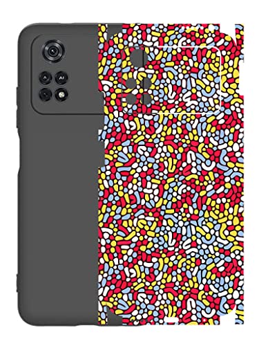 Image of AtOdds - Poco M4 Pro (4G) Mobile Back Skin Rear Screen Guard Protector Film Wrap (Coverage - Back+Camera+Sides) (Beans)
