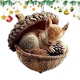 Décoration de vacances sereine : les décorations d'animaux conçues pour les arbres de Noël offrent une ambiance paisible grâce à leurs charmantes formes d'animaux endormis, ce qui les rend idéales pour rehausser l'ambiance dans les chambres d' ou accentuer les espaces de vie confortables, un environnement festif enchanteur mais apaisant tout au long de la saison.