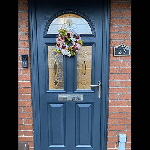 Artificial Flower Wreath Handmade Floral Rose Garland Wreath For Home Front Door Christmas Wedding Party Decoration #TOP3