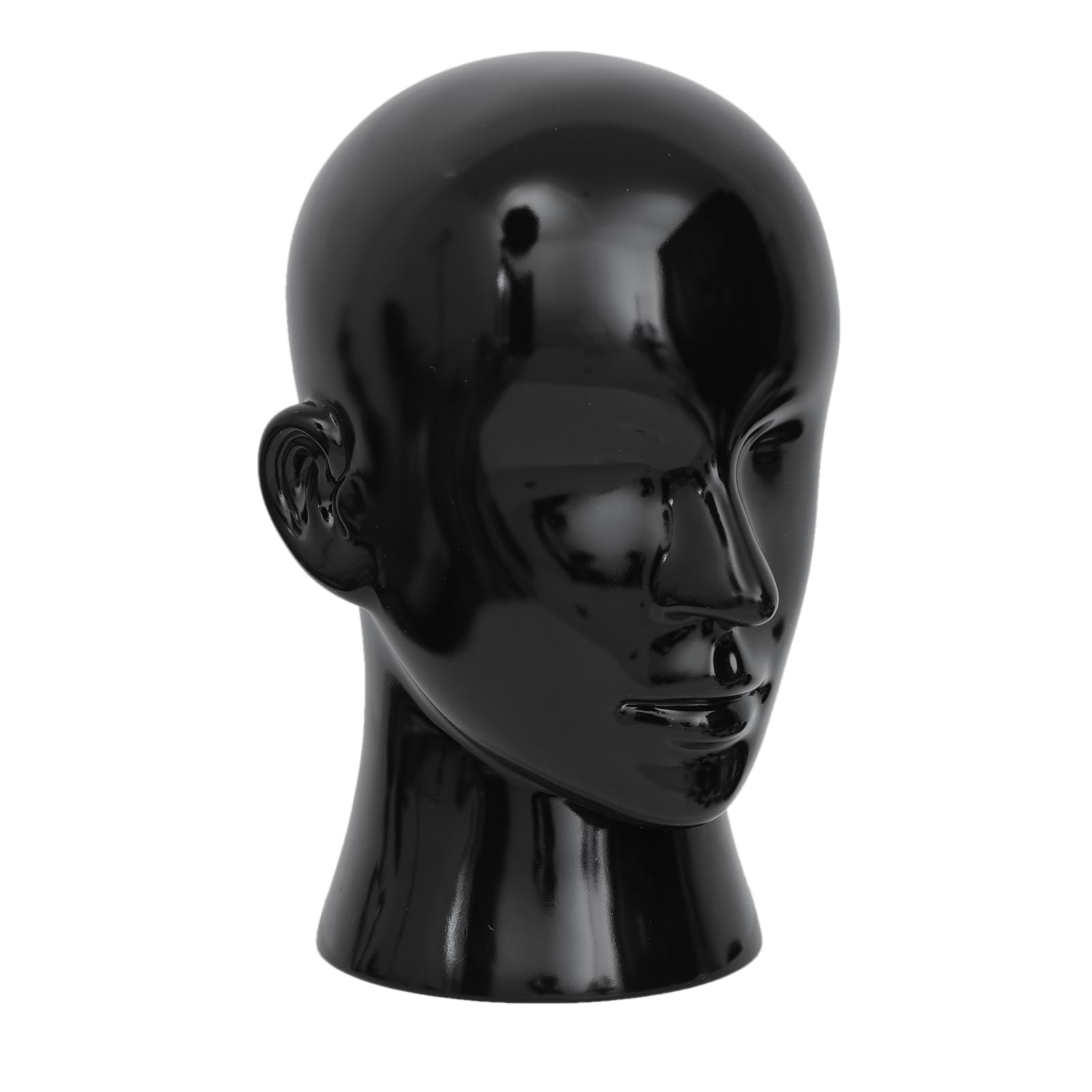 Mannequin-Kopf, männlich – Professioneller Kosmetik-Übungskopf für die Präsentation von Headsets, Kopfhörern, Spielkonsolen, Hüten, Perücken und Schmuck（L20-LH）