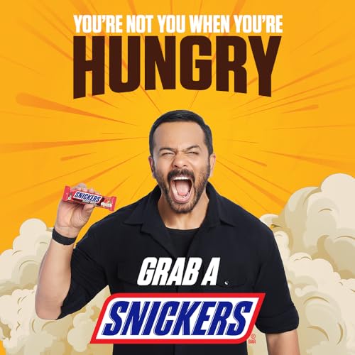 Image of Snickers Berry Whip Flavoured Chocolate Bar | Loaded with Crunchy Peanuts, Nougat & Caramel | Irresistibly Nutty Chocolate Bar | 22g | Pack of 15