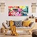 CIRABKY Colorful Canvas Living Room Wall Decor - Hand of God Graffiti Wall Art - Banksy Prints Posters Decor Size 20