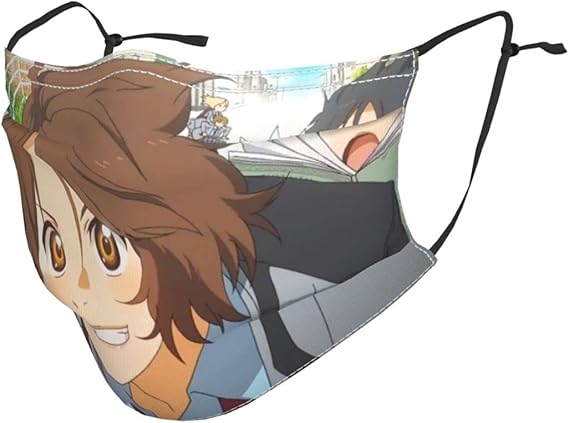 Amazon 四月は君の嘘 有馬公生 宮園かをり 澤部椿 渡亮太 2 子供用洗える接触冷感マスク タイプ 繰り返し使える 呼吸しやすい 耳ひも調節可 通用 ドラッグストア