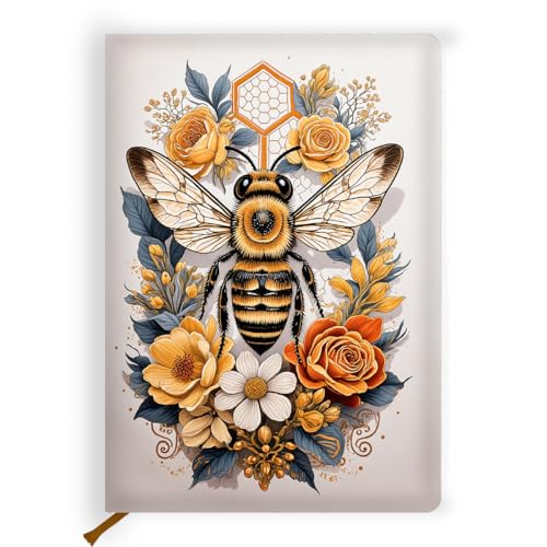 Carnet A5 motif abeille, un cadeau parfait pour femme
