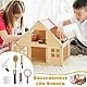 Puppenhaus Zubehör, Wichtel Zubehör 1:12 Miniatur Zahnbürste Set, Haartrockner Kosmetikspiegel Set Wichtel Zubehör Weihnachten, Miniatur Mirror wichtelzubehöhr für Badezimmer Wohnzimmer