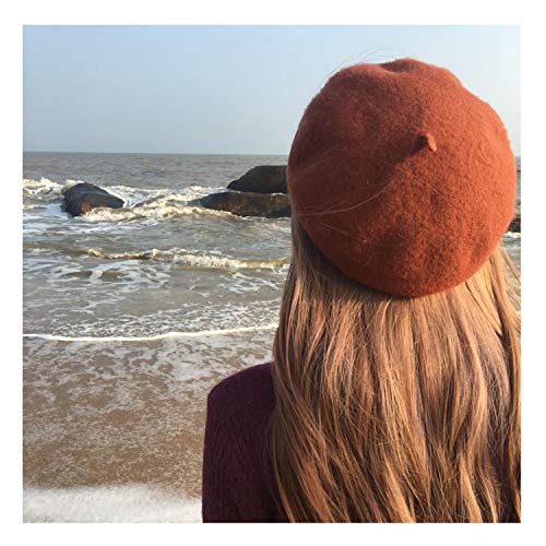 Image of Klong Women Wool Beret Hat French Style Solid Color