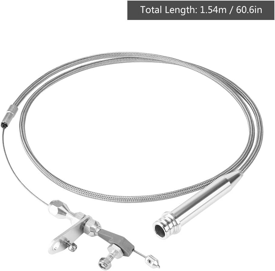 for 700r4 kick down cable to ls t body Kickdown Cable,Braided Plastic Cable Detent for All 700R4,1.54m / 60.6in