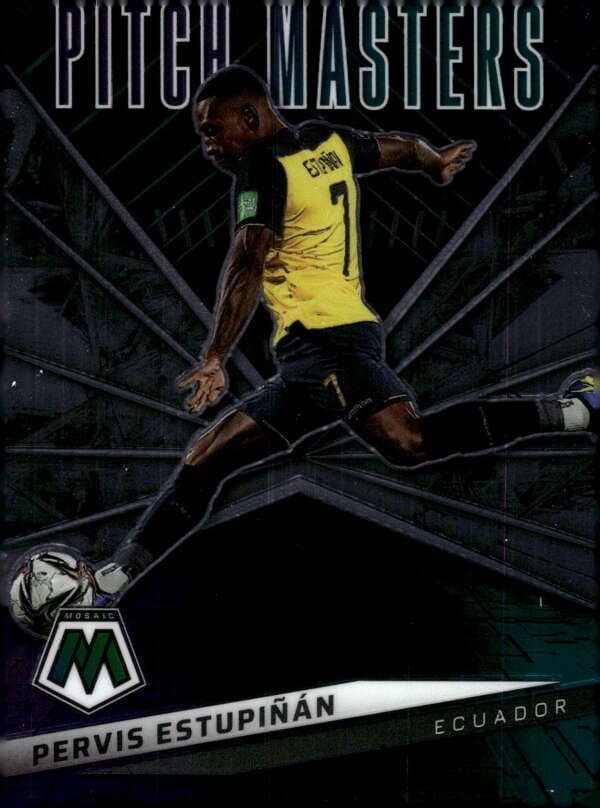 2021-22 PANINI MOSAIC FIFA PITCH MASTERS #28 PERVIS ESTUPINAN ECUADOR SOCCER OFFICIAL TRADING CARD OF SOCCER