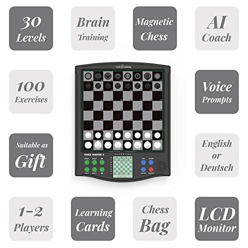 Juego de ajedrez electrónico Classic Voice Master miniatura 3