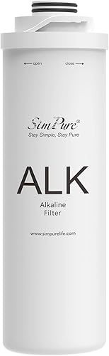 SimPure T1-400ALK ALK Cartucho alcalino de repuesto para filtros, 6 meses de repuesto (paquete de 1)