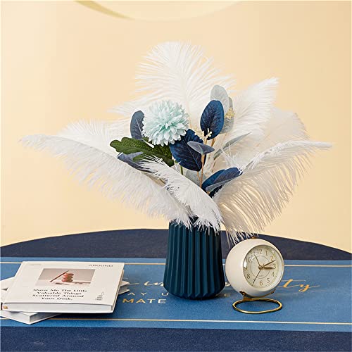 Newong 30Pcs White Ostrich Feathers Natural Bulk 9-12Inch(23-30Cm) Vase Craft Wedding Home Party Centerpieces Christmas Day Decoration #TOP5