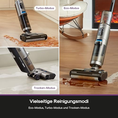 Eureka Rapidwash NEW430 Kabelloser Nass Trockensauger Polsterreiniger, mit Wischfunktion für...