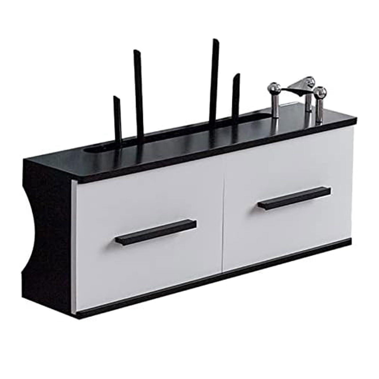 Étagère murale flottante pour modem routeur WiFi, mini projecteur et TV Box Support élégant boîte de rangement pour bureau efficace et solutions d'économie d'espace