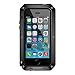 iPhone 6 Plus Case,iPhone 6s Plus Case(5.5"),[LIFETIME Warranty]Water Resistant Shockproof Dust Proof Aluminum Metal Case,Heavy Duty Gorilla Glass Screen Protector Cover(Black) with 1 Can Cooler