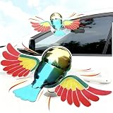 Fun Flaps Wings 3D Flying Bird Car Decoration with Moving Wings, Ornament for...
