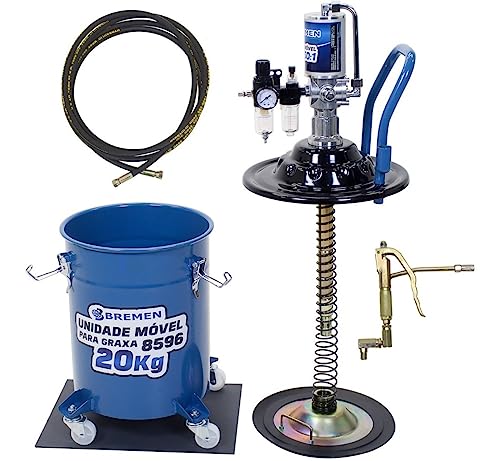 Propulsora Pneumática Móvel para Graxa com Tambor 20KG Bremen 8596