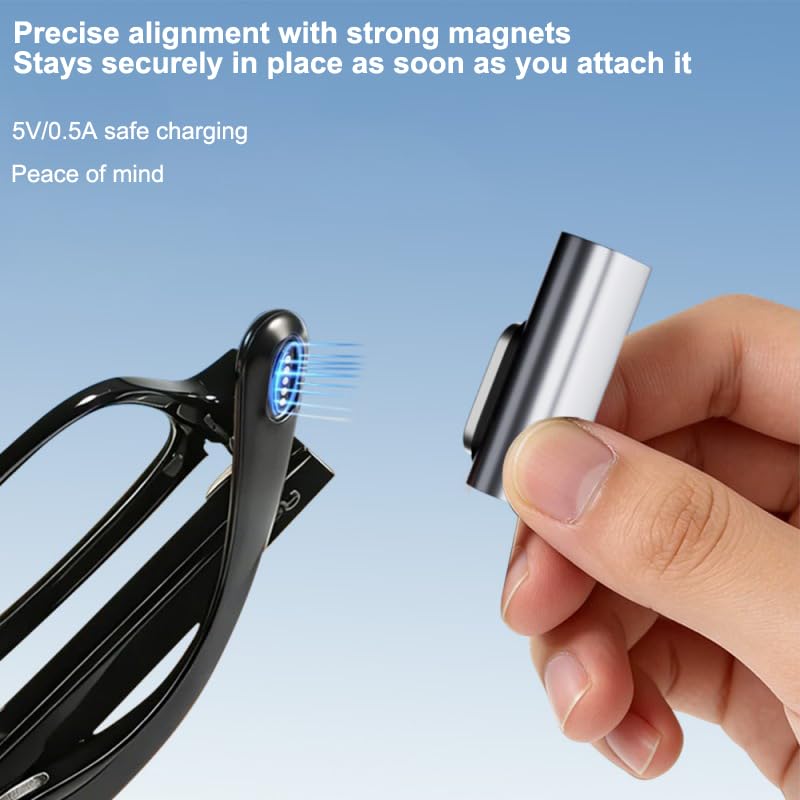 Amazon.co.jp: For Rokid Glasses用マグネット式充電アダプター 5V 0.5