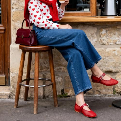 Image of Ballet Flats Mesh Shoes for Women Mary Janes Flats