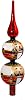 Kurt Adler Glass Nutcracker Treetop, 13-Inch