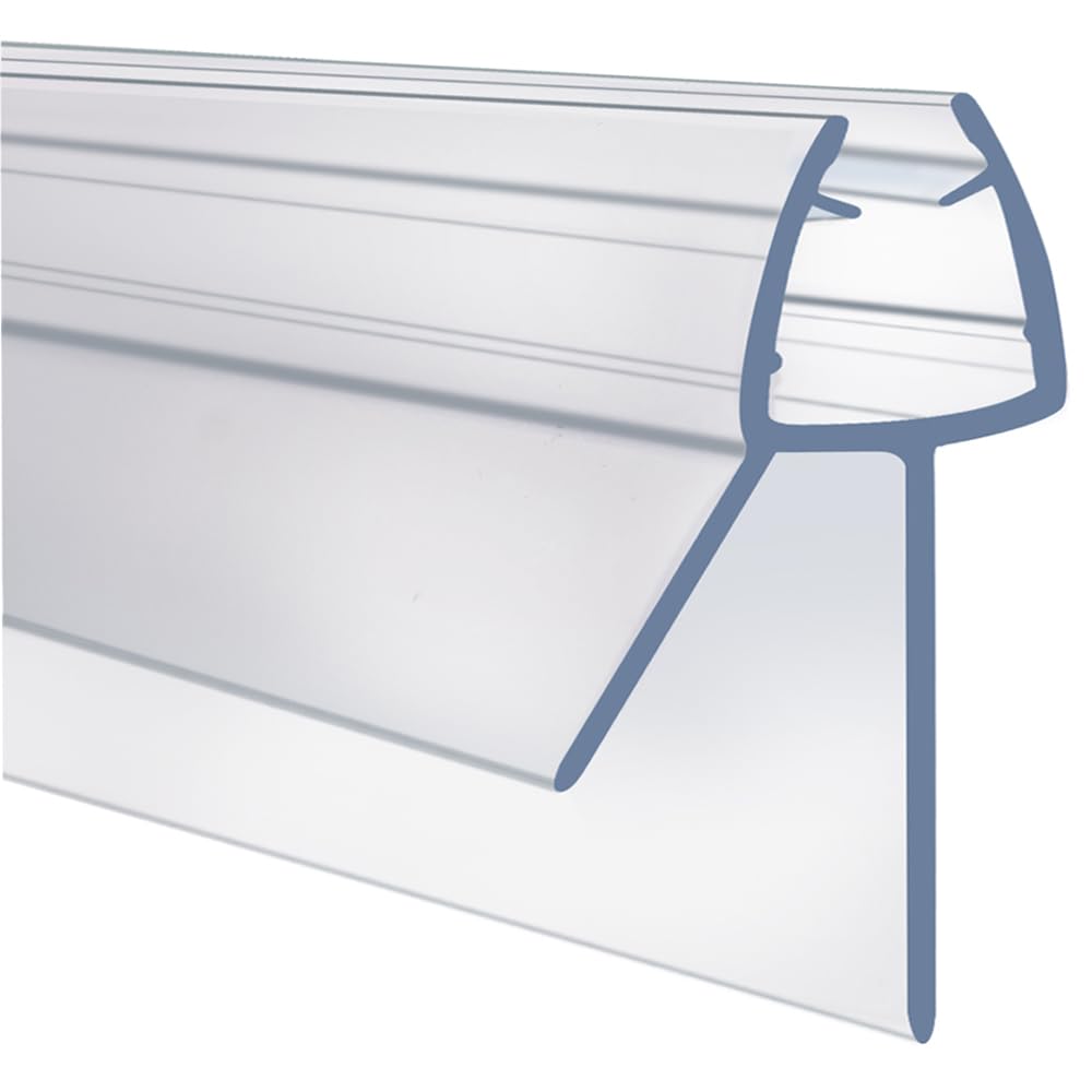 ARVO Shower Screen Seal Strip for 4–6 mm Glass | Covers Gaps Up to 20 mm | 90 cm Transparent Shower Door Seal Strip Replacement – Watertight for Straight Glass Doors — image 1