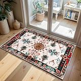 RugOrama Simple Modern Vintage, Area Rug Machine Washable,Soft Floor Carpet Non Slip Non for Living Room Bedroom Home Decor Aesthetic (Christmas/2x3)