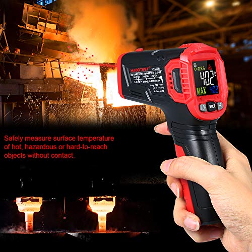Gecheer Termômetro infravermelho sem contato com infravermelho Testador de temperatura digital portá