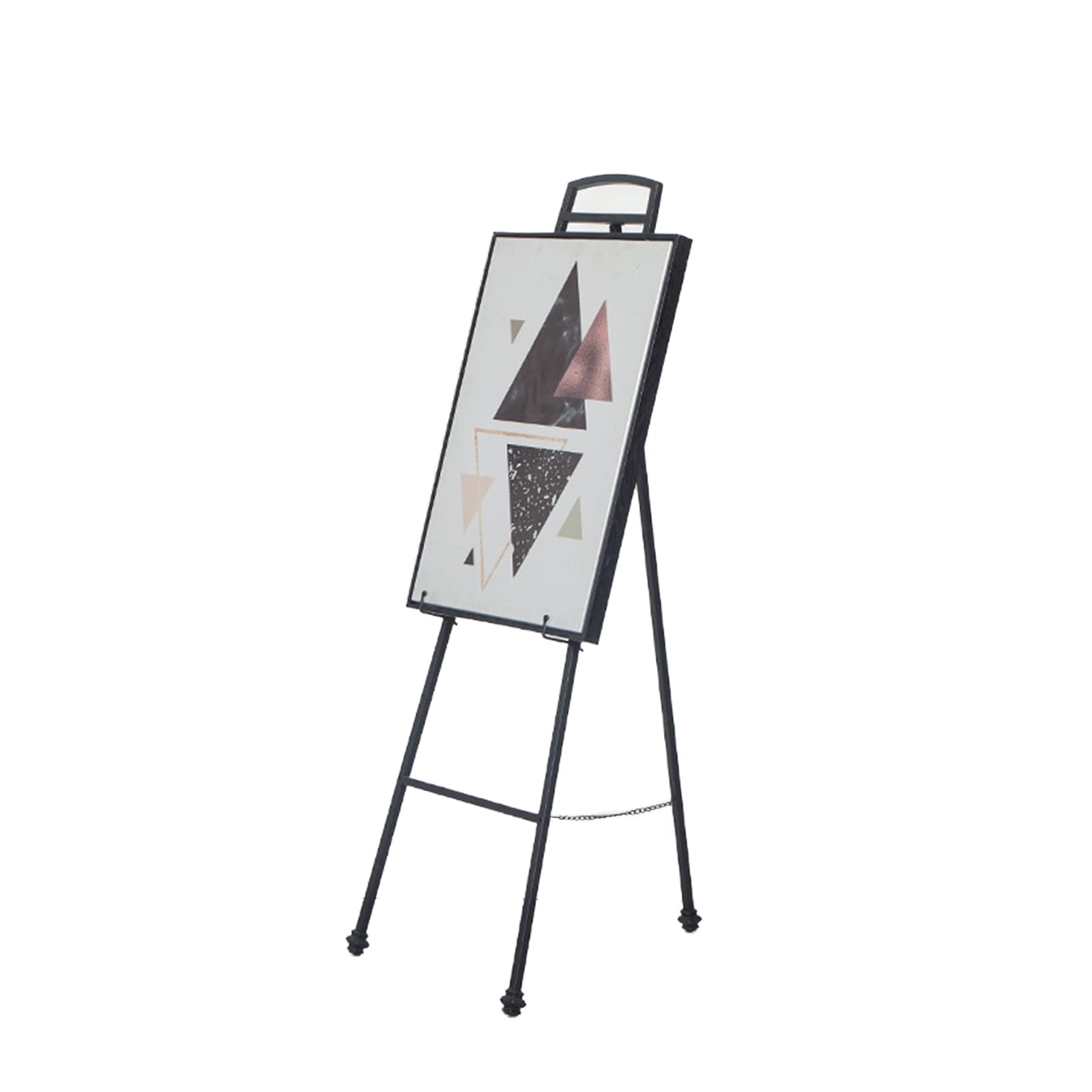WDSOPK Painting Artist Easels for Sketching and Painting Folding Easel Stand Portable Artist Easel Wedding Display Easel for Photo and Poster Adjustable Height Black/White/Gold 145cm
