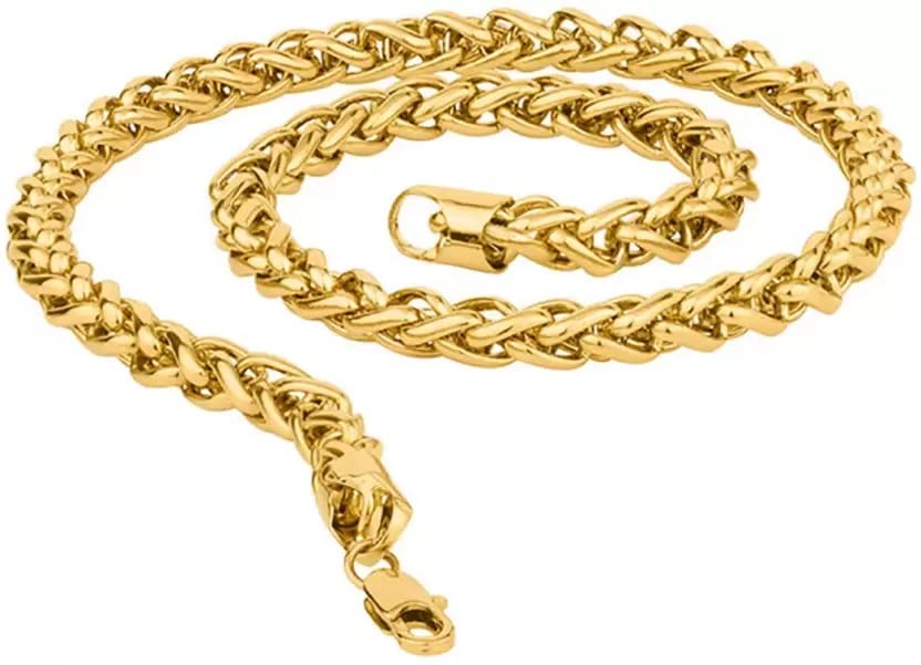 DMJ (20Inch 22K Finely Detailed Mens Chain in Gold Plating Gold-plated Plated Brass Chain (B0BTZ213W2) Amazon Price History, Amazon Price Tracker