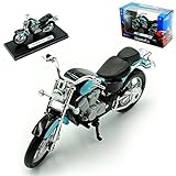 Modell ist Neu und OVP Welly Hon-da Shadow Vt1100c Vt 1100 C Vt1100 1100c Blau Schwarz 1/18 Modellmotorrad Modell Motorrad