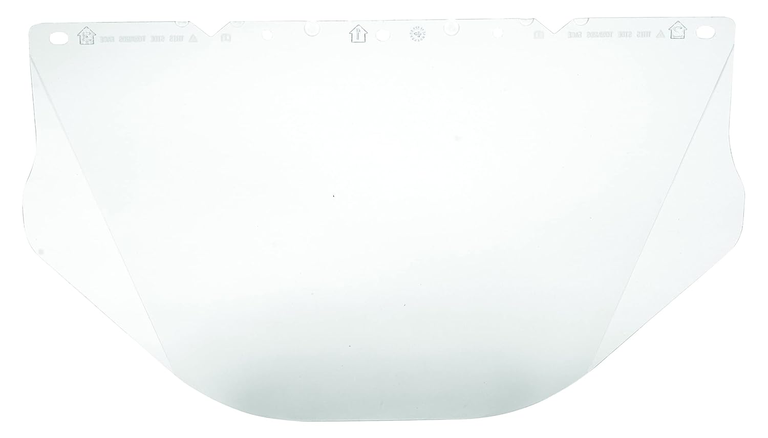 MSA 10115863 V-Gard Visor - General Purpose, Polycarbonate (PC), Clear Tint, Contoured, 9.25" x 17" x .098", Impact-Rated, Durable & Replaceable UV-Protected Hard Hat Accessory