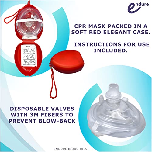 Endure Complete Airway Emergency Kit I - 9 Sizes Guedel Opa + 3 Sizes Nasopharyngeal Airway + 3 Packs Lubricating Jelly + Cpr Mask #TOP2