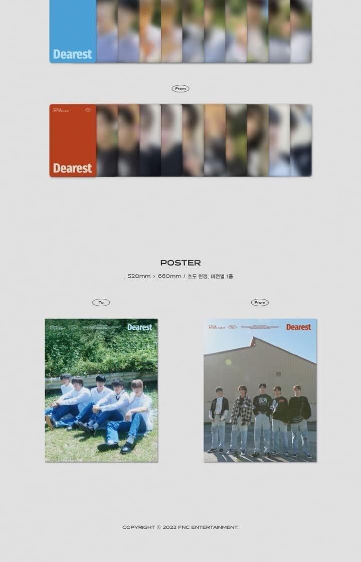 N.Flying Dearest 8th Mini Album 2 Version SET CD+92p Booklet+1p 3Cuts Photo+1p PostCard+1p Unit PhotoCard+2p Selfie PhotoCard+Tracking Sealed