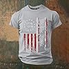 Graphic Print Short Sleeve T Shirt Comfortable Casual Crew Neck Shirt for Daily and Outdoor Activities, Light grey, 4XL #2