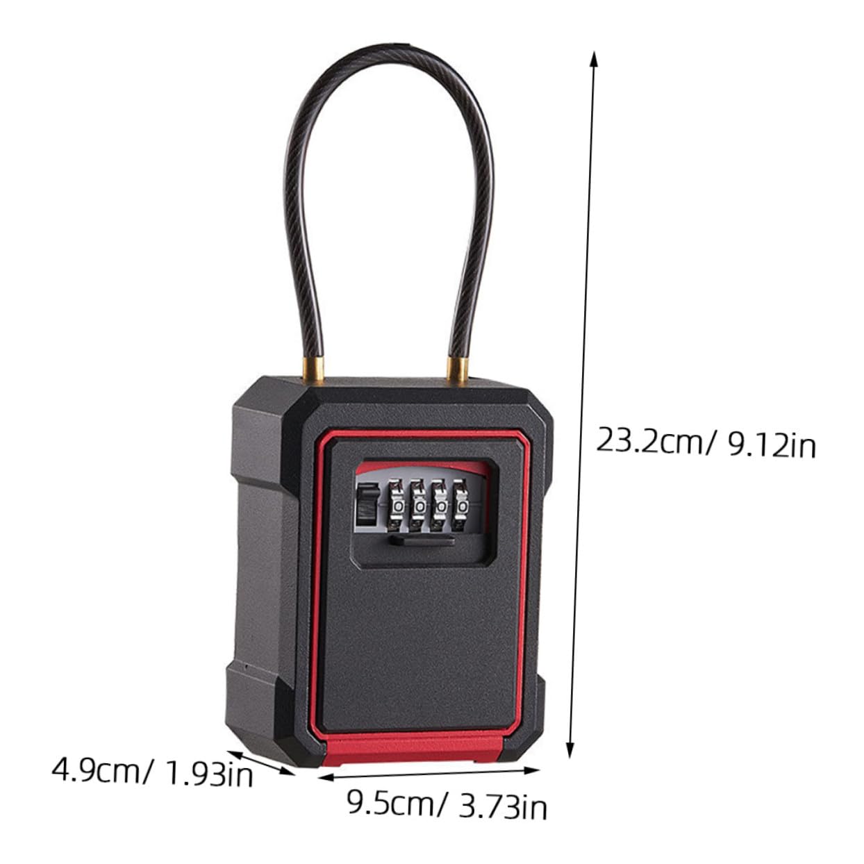 Caja de llaves de pared resistente a la intemperie con código de bloqueo, llave segura para acceso al hogar al aire libre a la casa y llaves pequeñas, ideal para seguridad mejorada del hogar