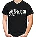 Produktbild Bremen Ehre & Stolz Männer und Herren T-Shirt | Fussball Ultras Geschenk | M1 FB (Schwarz, XL)