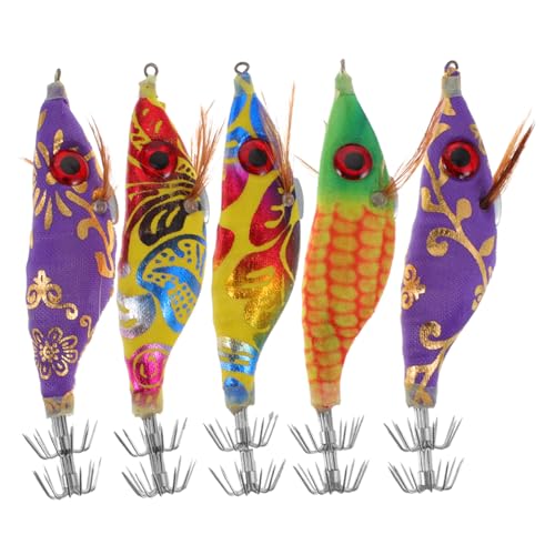 Milisten 1 Juego Charla Accesorios Suave Abadejo Oscuro Noche Plantillas Señuelos De Pesca Camarón Abordar Gancho Artificial Gigante Manos 5 Piezas