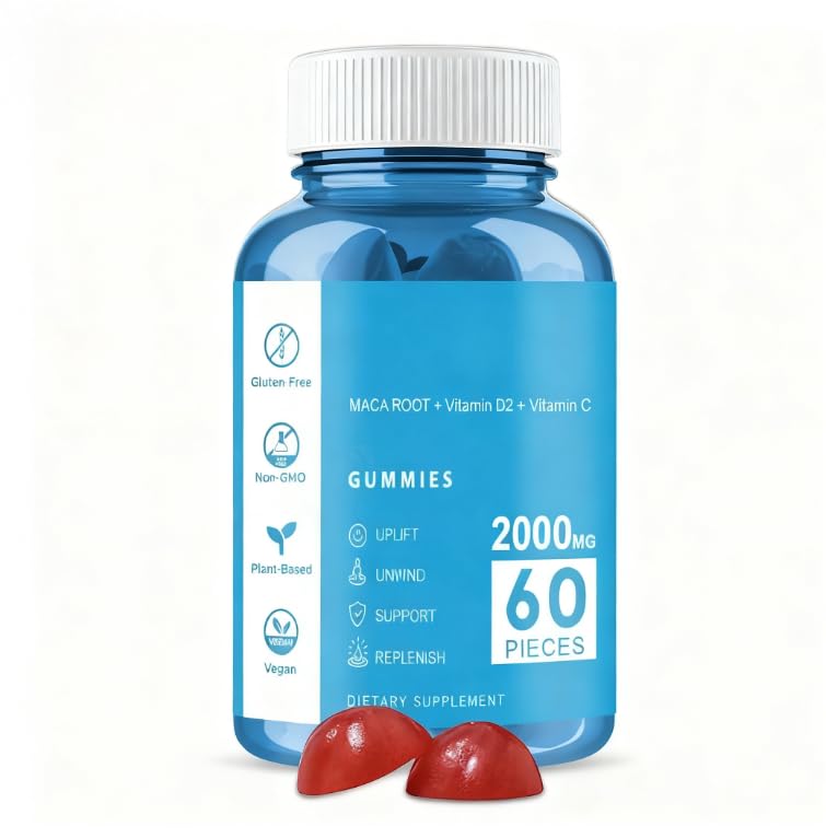 60 caramelos blandos con un sabor agradable que ayudan a aliviar el estrés, mejorar la calidad del sueño y promover emociones positivas.