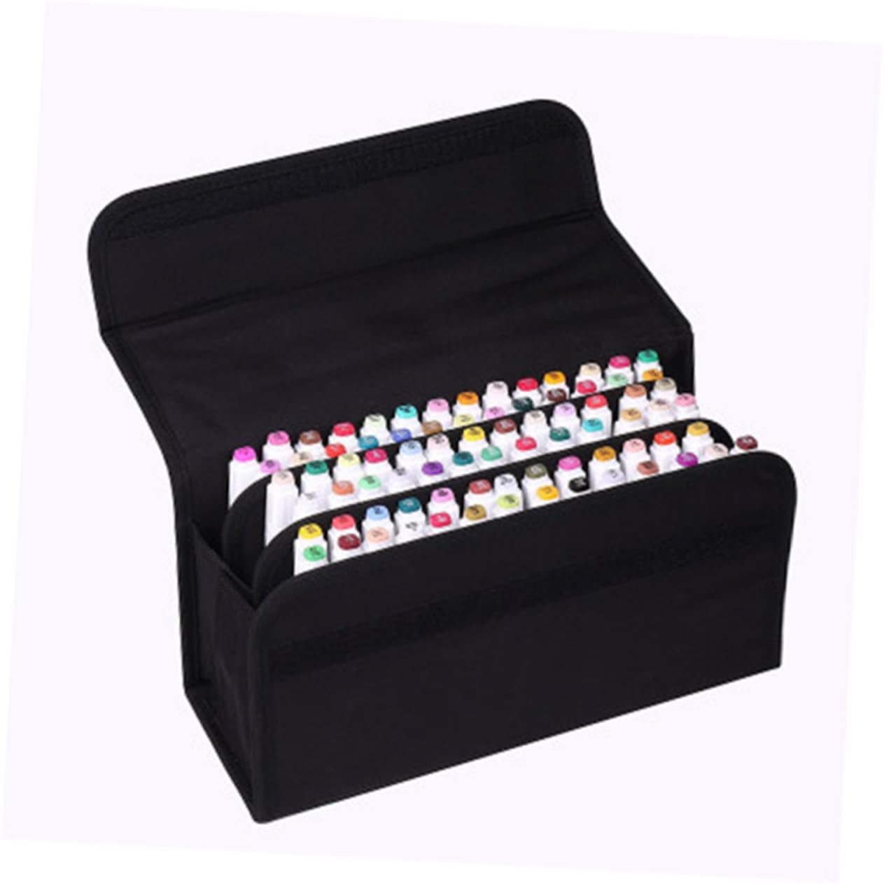 Tofficu Borsa Porta Pennarelli Portatile 80 Scomparti, Astuccio Organizer