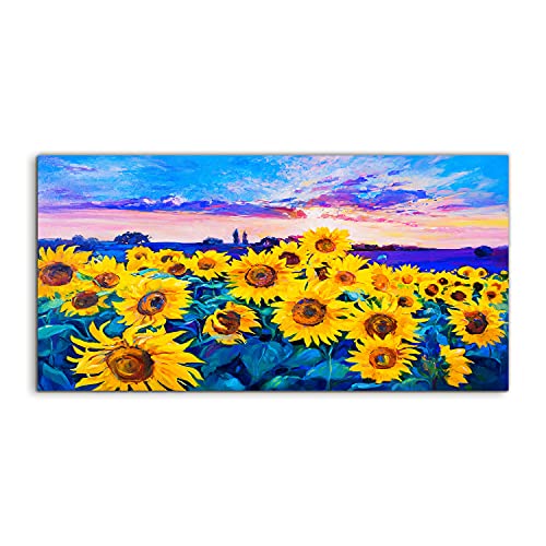 Image acrylique de tournesols Coloray pour illuminer votre salon ou chambre