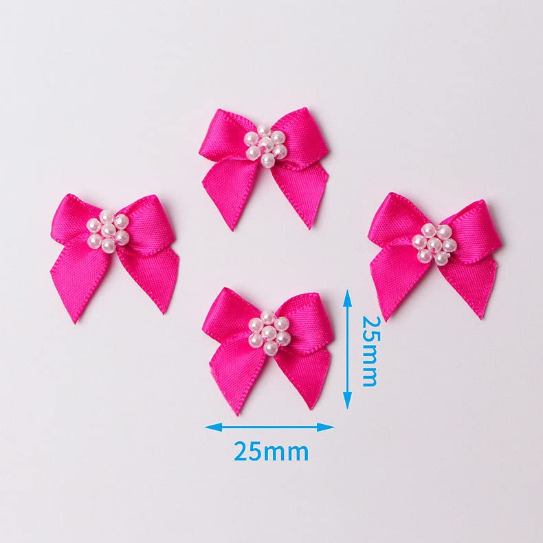Keboyoe 150 Nœuds Papillons Satin 4cm - Lot Nœuds Ruban Double Face Multicolore Pour DIY Et Décoration