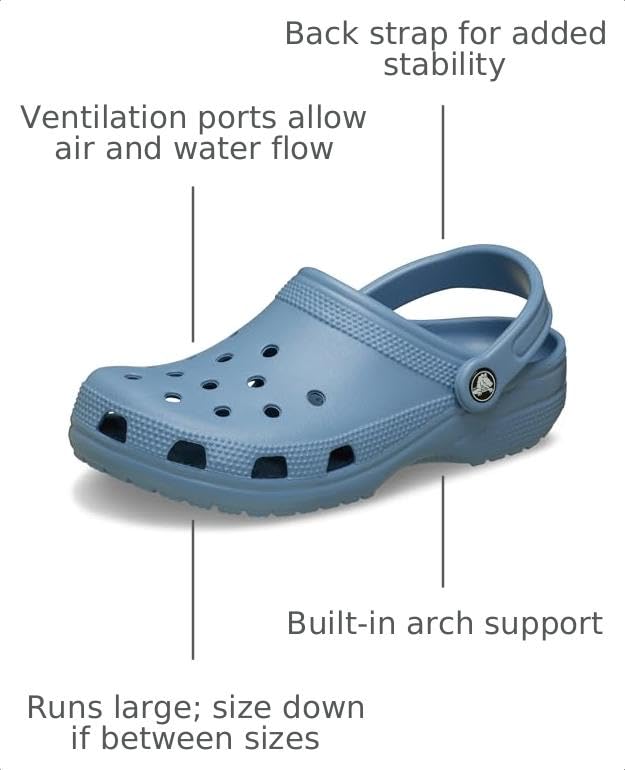 Image of Crocs Unisex-Adult Classic Clog, Clogs for Women and Men