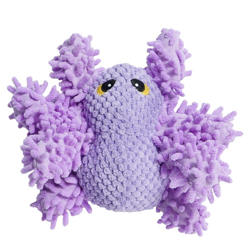 Nocciola Plush Squeaky Dog Toys, Cute Durable Stuffed Crinkle Puppy Pet Chew Toys for Large Medium Small Dogs - Spider