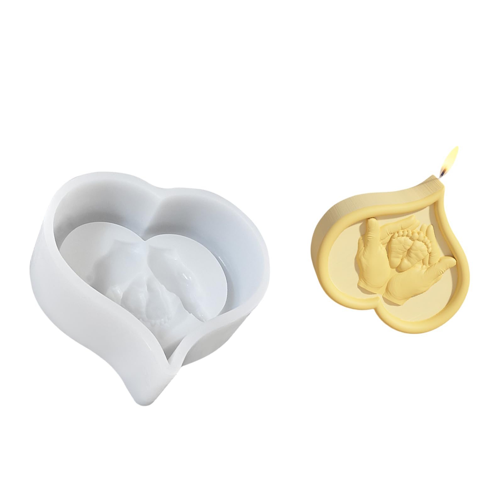Maxtonser Mother's Day Candle Casting Mother and Silicone Mould Epoxy Resin for Wedding Party Decoration