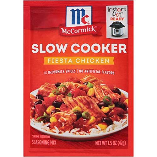 McCormick Slow Cookers Fiesta Chicken Seasoning Mix, 1.5 oz (Pack of 12)