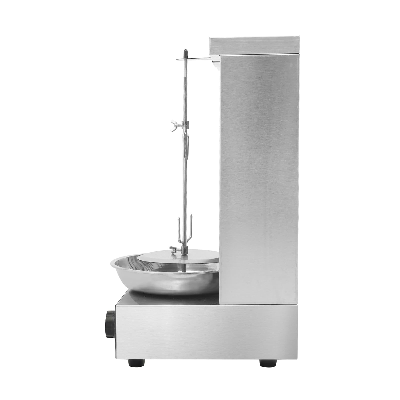 Grill do kebaba do kebaba, 3000 W, pionowy grill elektryczny z automatycznym rożnem obrotowym 360°, regulacja temperatury 50-300°C, elektryczny grill stołowy do kebabów Shawarma Rotisserie