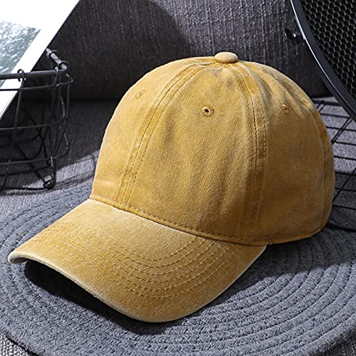 Casquette de baseball UKKD en coton premium de couleur noire unie pour femme