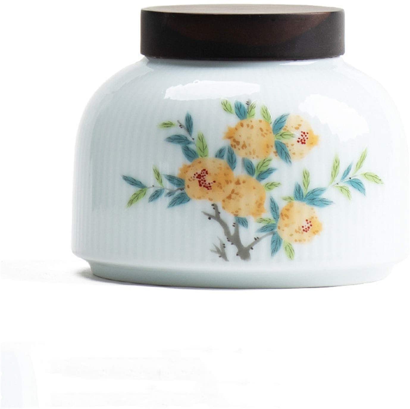 bnjlSDATwr ceramic jar， Ceramic Tea Jar,Jars Containers,Kitchen Food Storage Canister,Simple Tank Small Universal Packaging Tin for